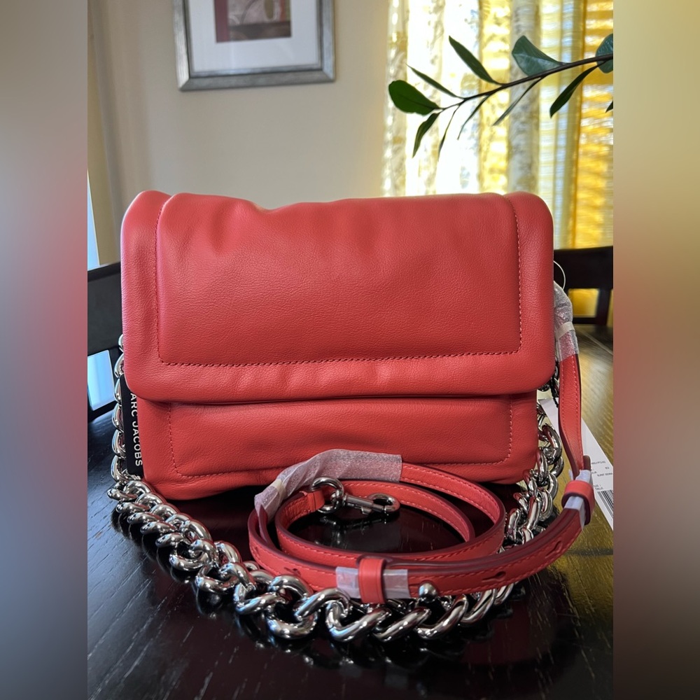 NWT Marc Jacobs Pillow Leather Bag in Burnt Sienna Color